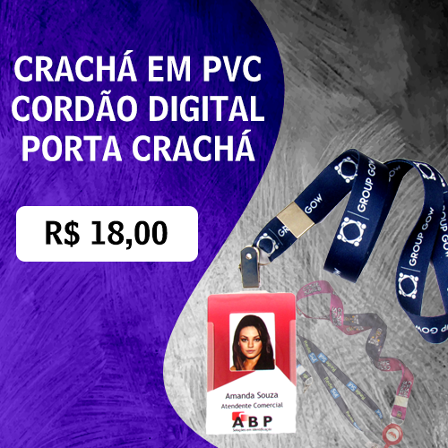 cracha em pvc curitiba