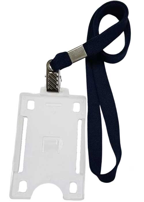 Cordão Simples em Poliéster para Crachá, com clips