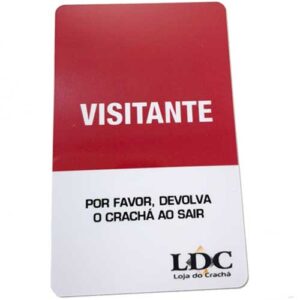 Crachá de PVC 20 Crachá de Identificação