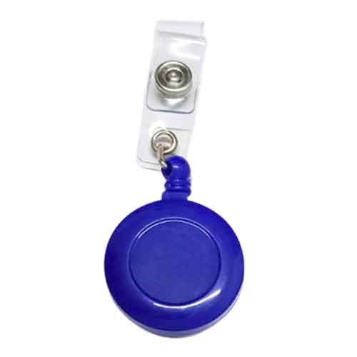 Roller Clips Retrátil Azul Royal